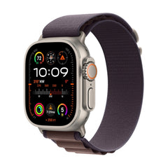 Apple Watch Ultra 2 [GPS + Cellular 49mm] Smartwatch with Rugged Titanium Case & Indigo Alpine Loop, Medium