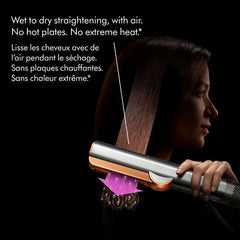 Dyson Airstrait Straightener - Bright Nickel/Rich Copper
